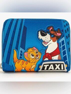 Loungefly Disney Oliver & Company Wallet Taxi Cab Oliver & Dodger Zip Around